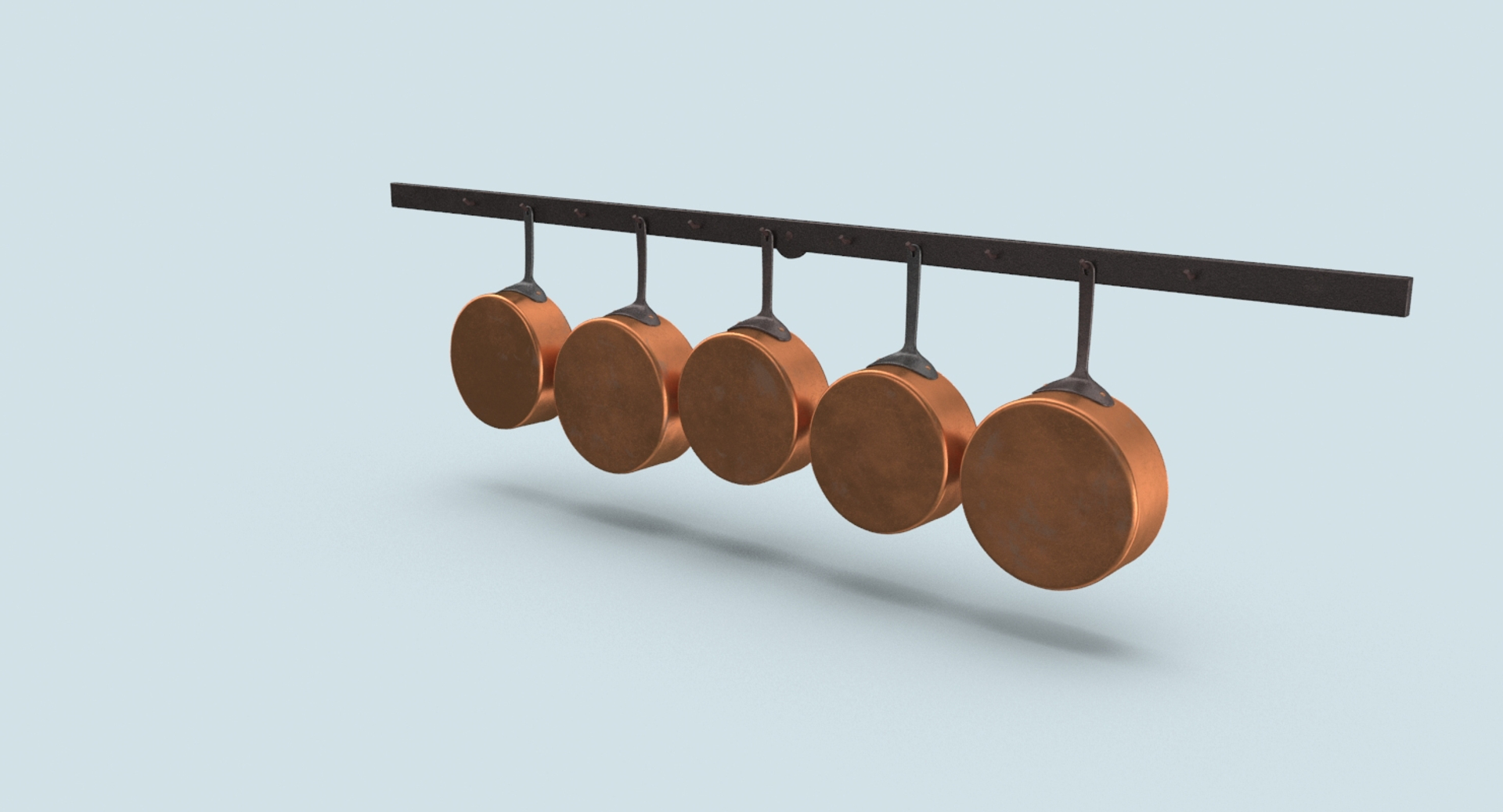 3D Kitchen Pan Rack 01 - TurboSquid 1312739