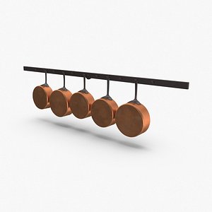 Kitchen Pan Rack 01