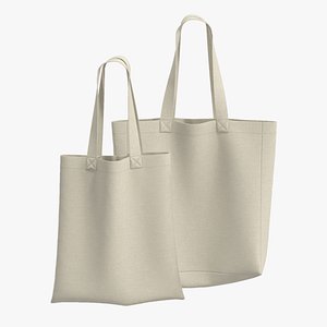 BASIC TOTE BAGS zprj obj fbx highpoly 3D model