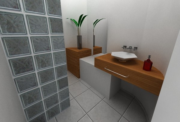 3D vray Bathroom interior