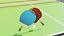Lowpoly Tischtennisschläger