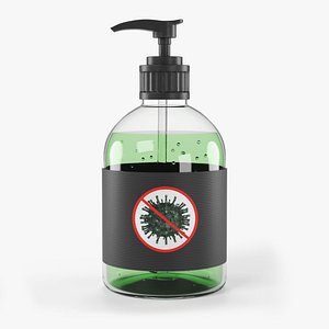 3D hand sanitizer model
