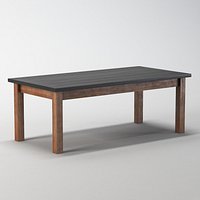 Tavolo da pranzo grande in teak XIX secolo
