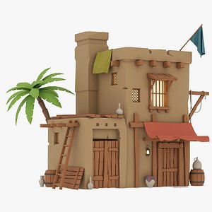 3D Arabian House 01 model