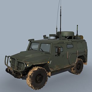 russian p-230t command vehicle 3D
