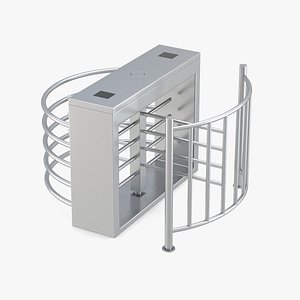 turnstile gate barrier 3D model