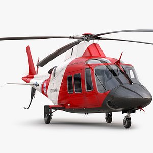 3d model agusta helicopter interior
