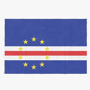 Flag Laying Pose Cape Verde