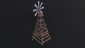 Old Wind Vane  Game Ready  Low Poly PBR 3D Model 3D model