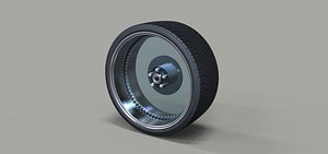 Clear car wheel
