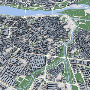 3D Badajoz City Spain model