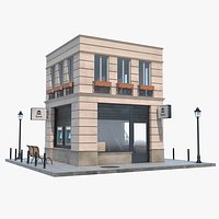 Small Bank Branch Building