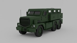 3D model Low Poly Mrap 3D