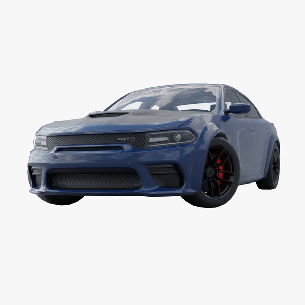 Dodge Charger Hellicat low poly 3D model