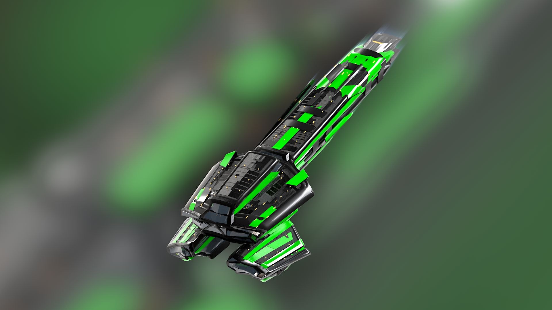 Lowpoly Sci Fi Spaceship Space Craft Air Vehicle 46 3D model ...