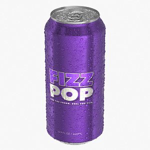 Standard Soda Can With Droplets 440ml V2