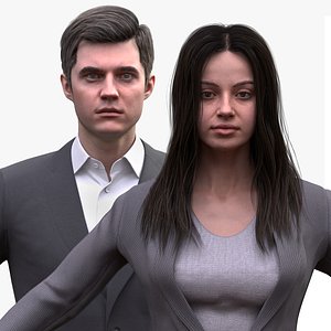 Woman and Man - Business Suit Collection model