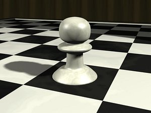3dsmax chess pawn