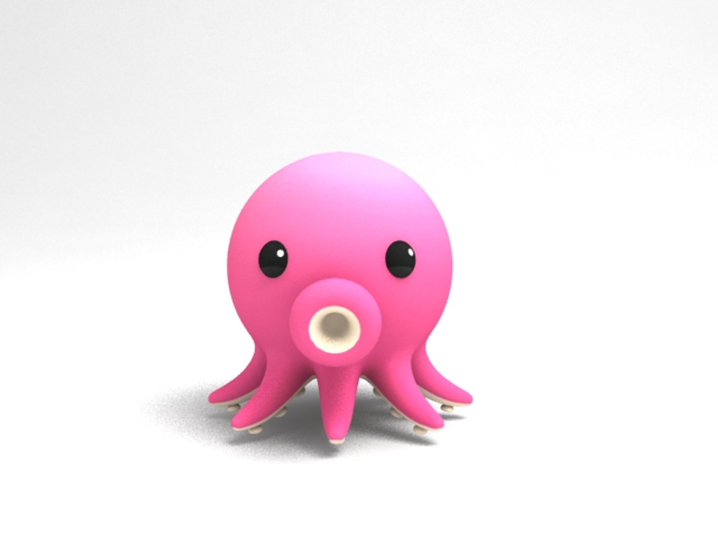 Octopus Cartoon Model - TurboSquid 1187504