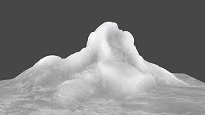 3D model ice rocks