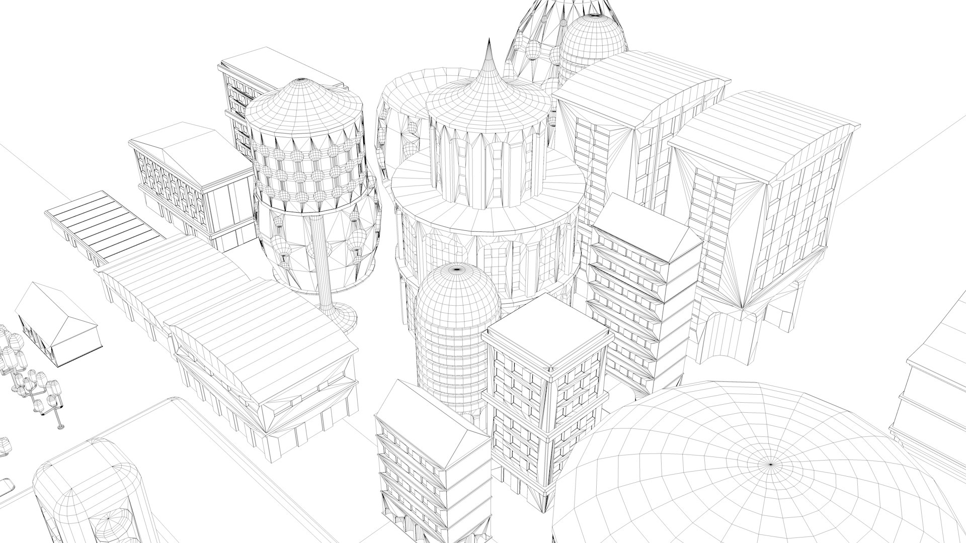 3D Plastic City Toy Model TurboSquid 2158455