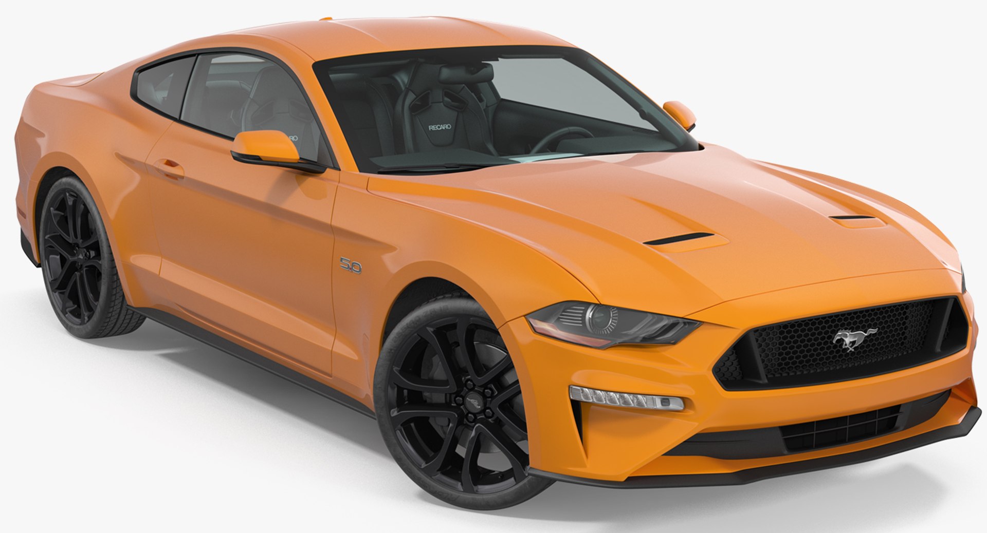 Ford Mustang 2018 Rigged 3D model preview