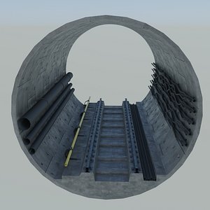 3D Tunnel section model