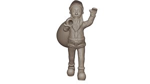 3D Santa for print