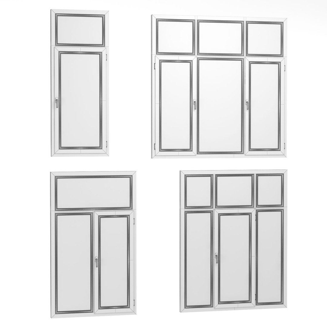 3D Plastic Windows Model - TurboSquid 1649150