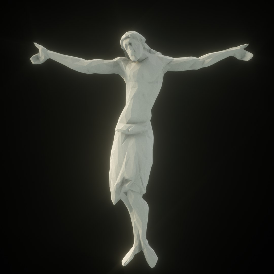 Sculpture Cross 3D Model - TurboSquid 1375080