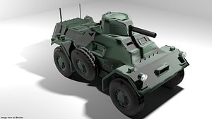 3D armoured car ferret model