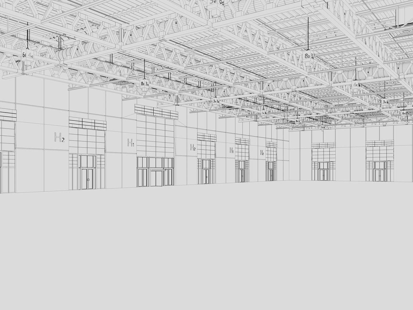 Exhibition Hall Warehouse 31 3D Model - TurboSquid 2080921
