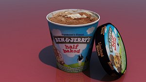 3D ben ice cream model