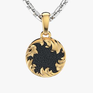 Fashion golden ratio Jewelry necklace P35 3D print model