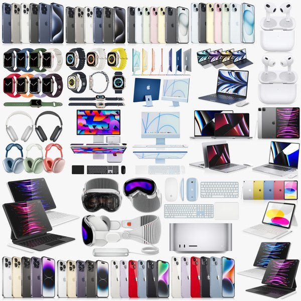 3D model Apple Electronics Collection 2024