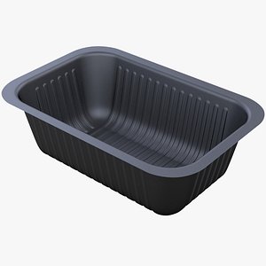 3D model food container barquette