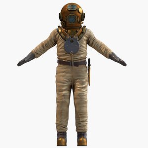 3D old diver suit