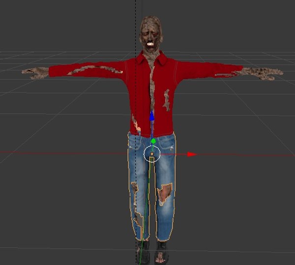 3d Zombie Human Model