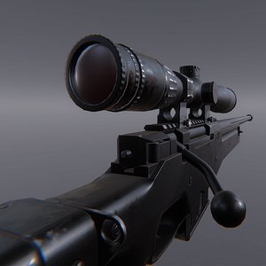L115A3 - AWM Sniper Rifle 3D model