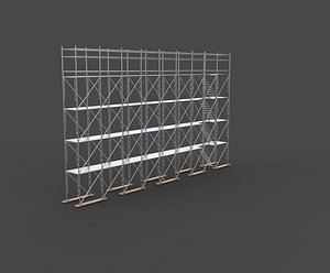 frame system scaffolding 3D model