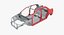 car body frame 3D model