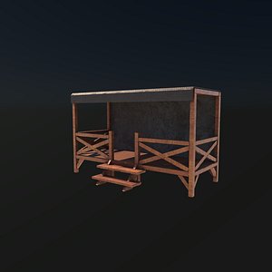 market stand 3D model