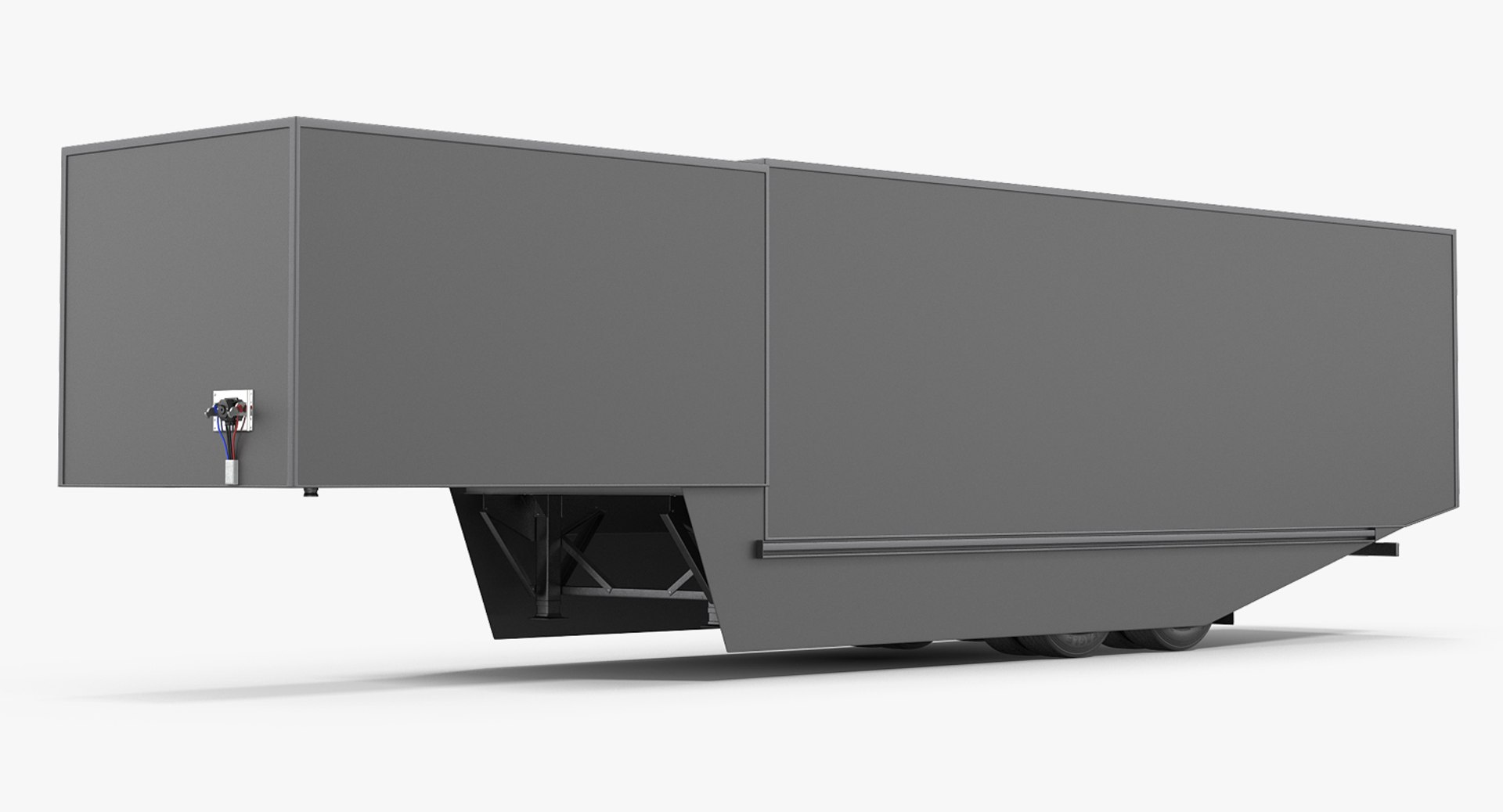 Tesla Semi Small Trailer 3D Model 3D model preview
