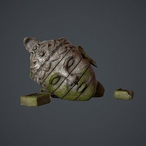x ancient statue head