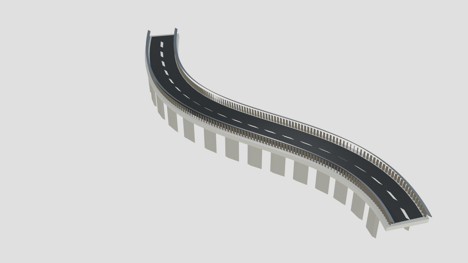 Road bridge 3D model - TurboSquid 1637751