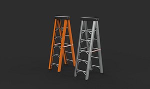 3D model Double Sided Ladder 3D model