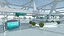 3D Sci-Fi Futuristic Exhibition Hall model