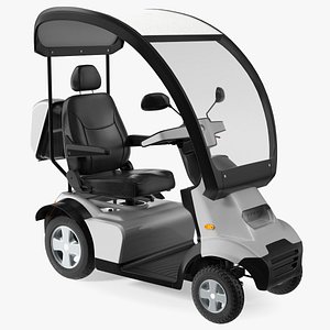 Afikim S4 4-Wheel Electric Scooter Grey Rigged