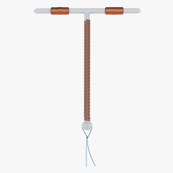 3D Copper Intrauterine Device T-IUD model