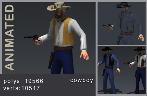 3d cowboy